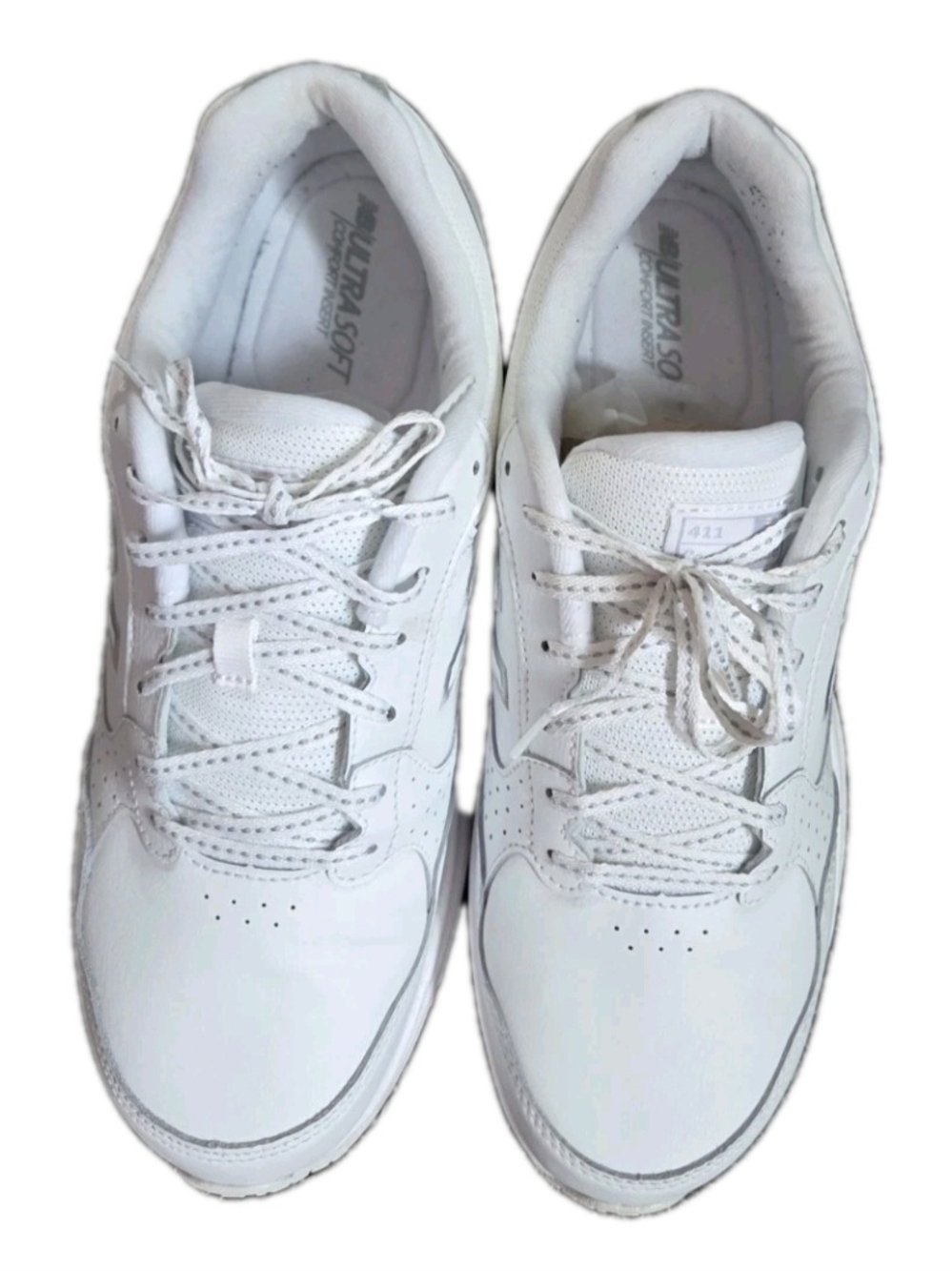 New Balance 411 White Wide Width Cross Trainer Sneakers Men's Sz 10.5 Wmns Sz 12 - Picture 4 of 13